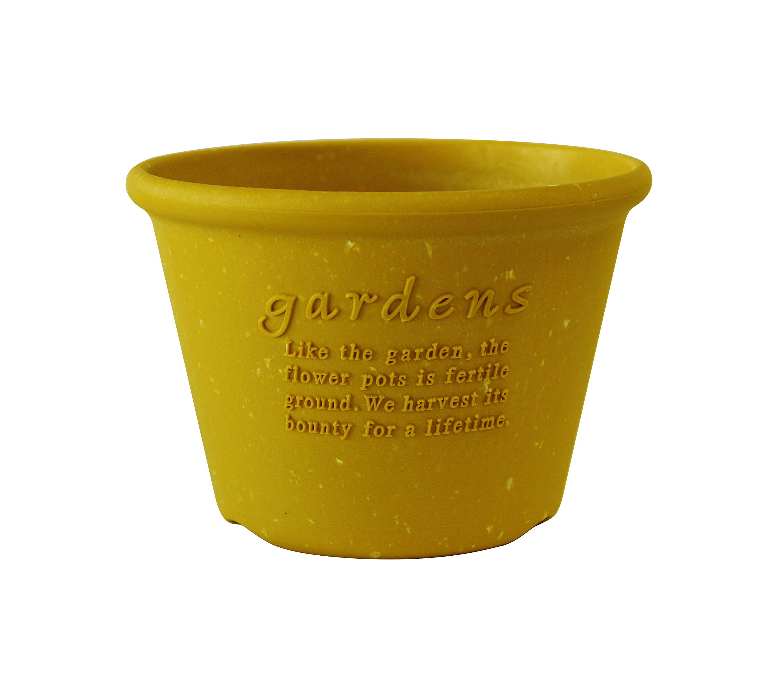 Amazon.com: Eco Pot/Flower Pot, Shallow Type, No. 6, Mustard